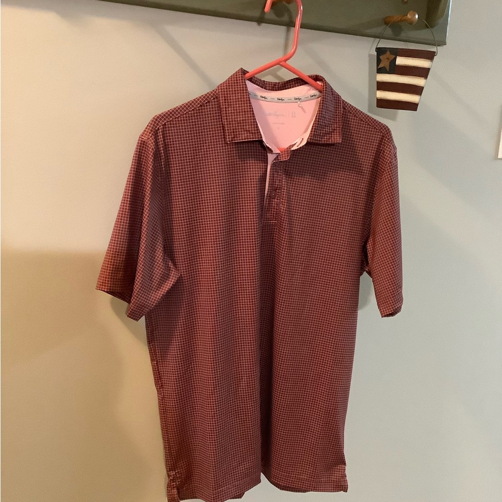 Walter Hagen Red Golf Polo Shirt Size Small